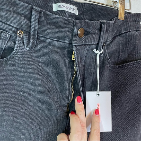 NWT Good American Jeans Good Classic in Black114 6/28 - Picture 11 of 14